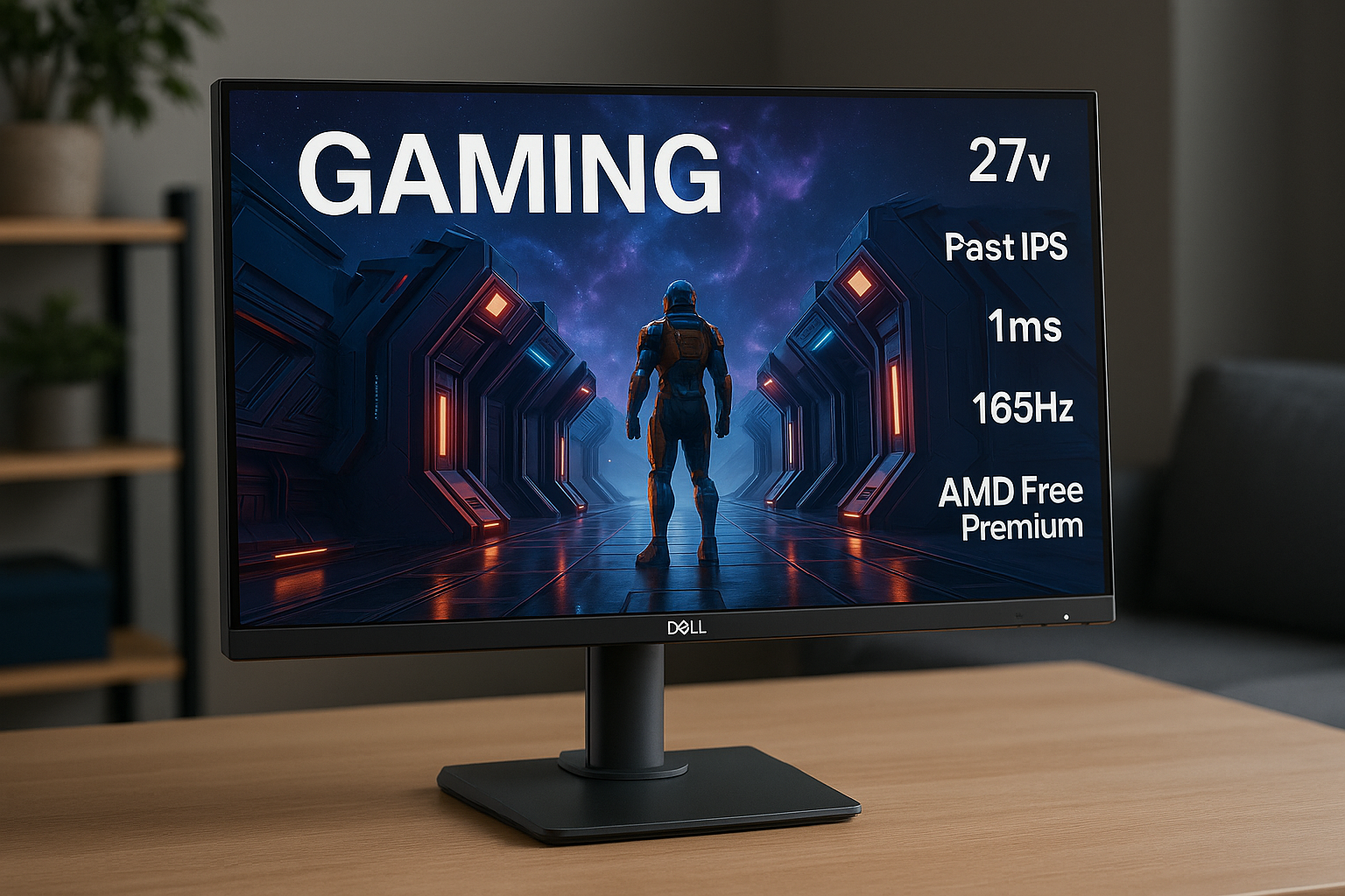 Dell G2724D 27インチ ゲーミングモニター ゲーミング ディスプレイ(3年間無輝点交換保証/QHD/Fast IPS 非光沢/DisplayPort ×2 HDMI ×1/sRGB 99%/縦横回転 高さ調整/1ms/165Hz/AMD FreeSync Premium)