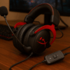 HyperX Cloud Alpha ゲーミング ヘッドセット インライン音量コントロールBox付属 レッド HX-HSCA-RD/AS オリジナルデータ特典付き ( 4P5L1AB#UUF )