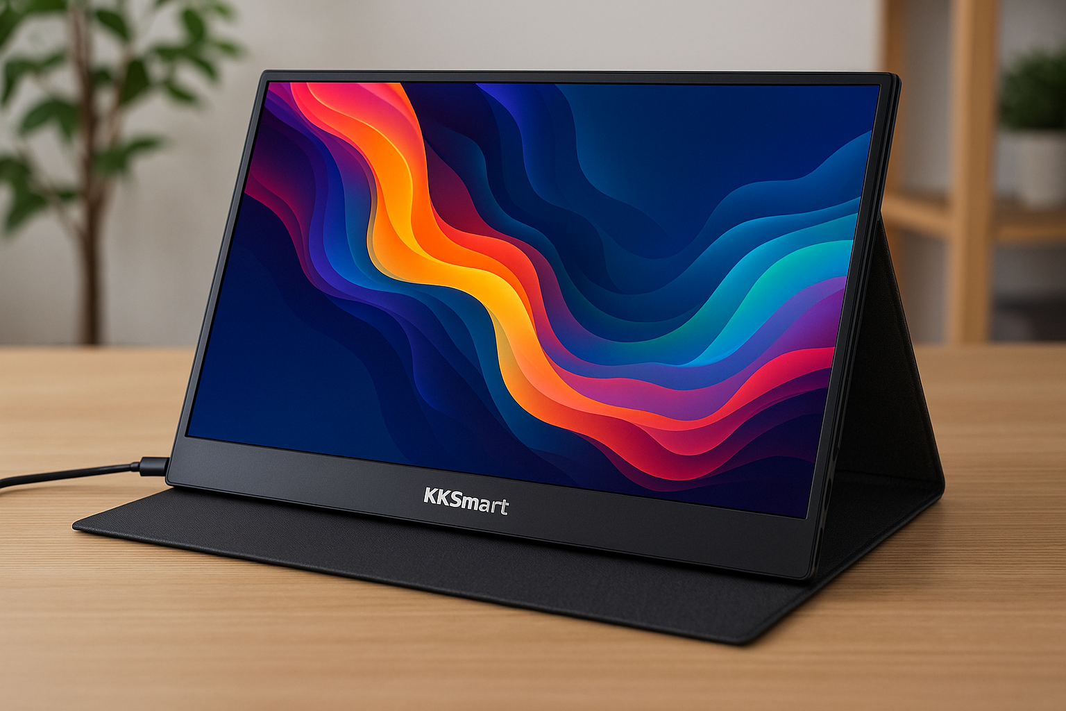 モバイルモニター 18.5インチ kksmart 100hz高速応答 100%広色域 FHD(1920*1080) 極細ベゼル 非光沢 IPSパネル モバイルディスプレイ サブモニター スピーカー内蔵 PS4/PS5/XBOX/Switch/PC/Macなど対応 収納ケース付き C-185P