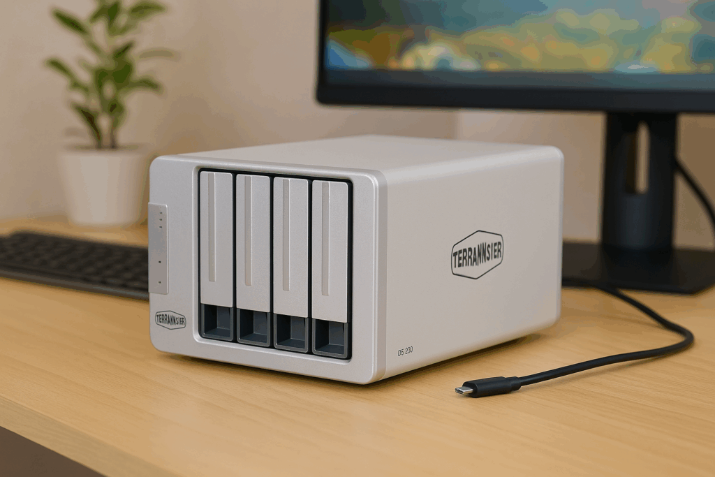 TERRAMASTER テラマスター D6-320 6ベイ 外付けUSBハードディスクエンクロージャ USB 3.2 Gen2 10GbpsタイプC ストレージ SINGLE DISK HDD/SSD ホットスワップ メーカー直営店 HDD付属なし