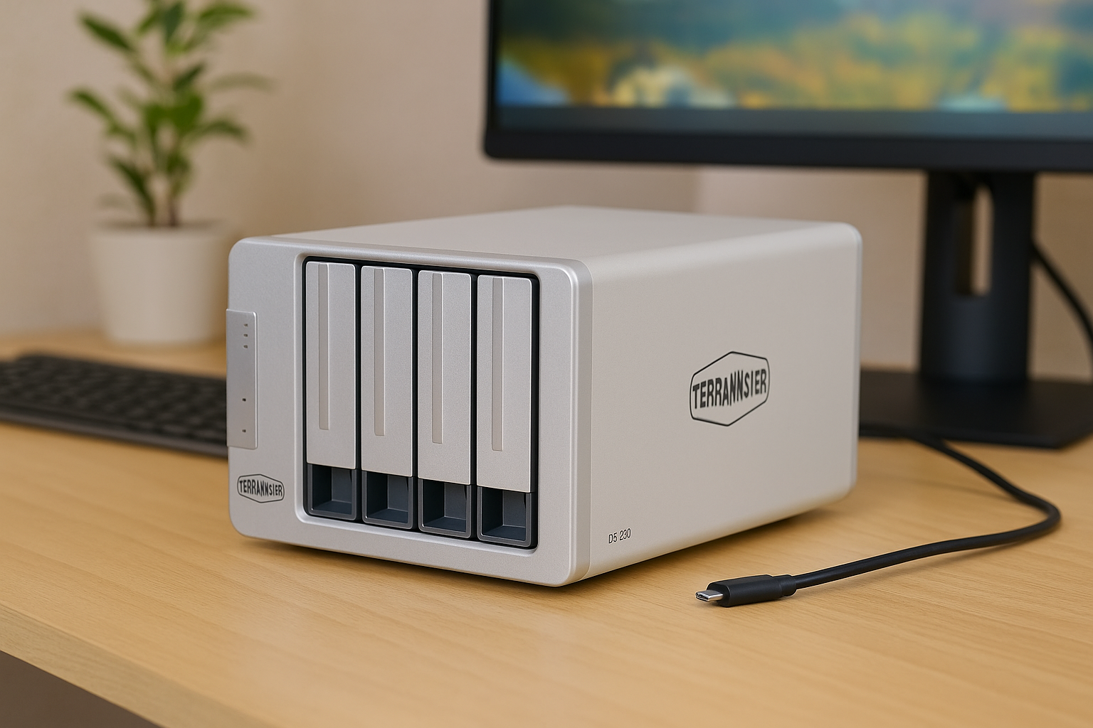 TERRAMASTER テラマスター D6-320 6ベイ 外付けUSBハードディスクエンクロージャ USB 3.2 Gen2 10GbpsタイプC ストレージ SINGLE DISK HDD/SSD ホットスワップ メーカー直営店 HDD付属なし
