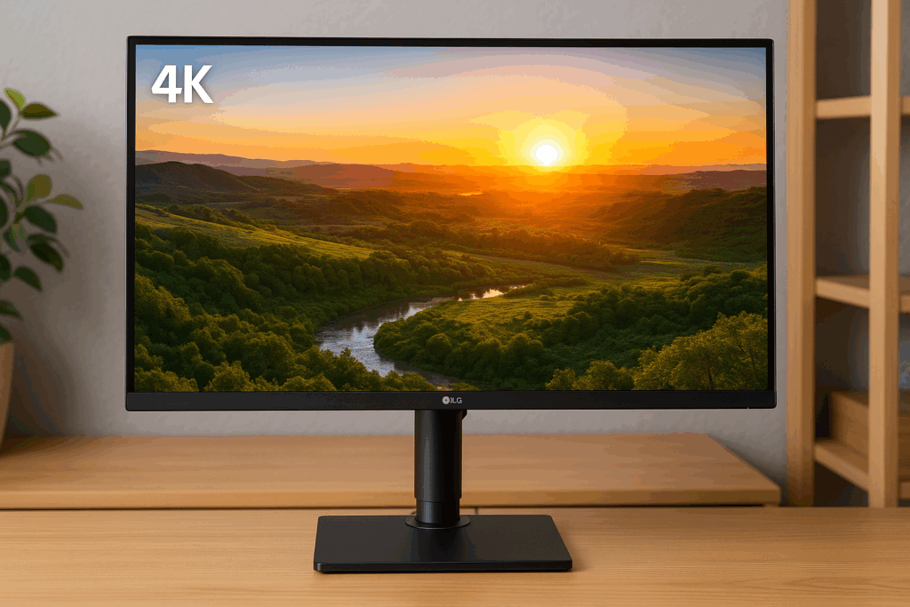 LG モニター ディスプレイ 32BR55U-B 31.5インチ / VA / 4K(3840×2160) / HDR10 / DCI-P3 90% / アンチグレア/ブルーライト低減、フリッカーセーフ機能 / 5W+5Wスピーカー /エルゴノミックスタンド/USB Type-C(USB PD 最大65W)、HDMI×2、DisplayPort / 3年安心・無輝点保証