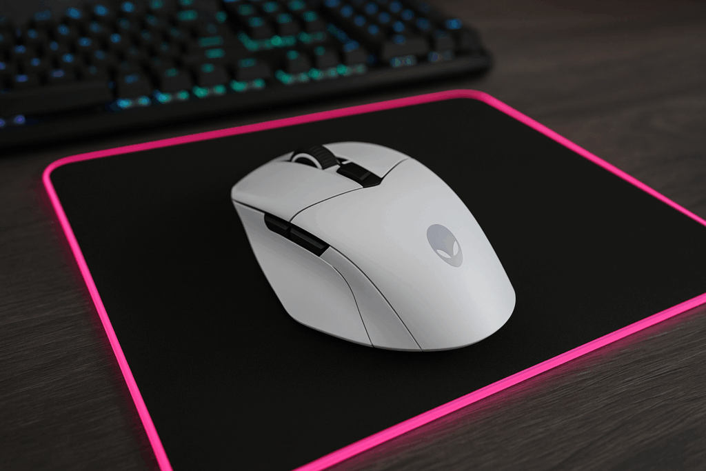 Dell ALIENWARE 有線/無線 最長300時間 ゲーミングマウス 7ボタン 16000DPIセンサー AW610M ルナライト 2年保証