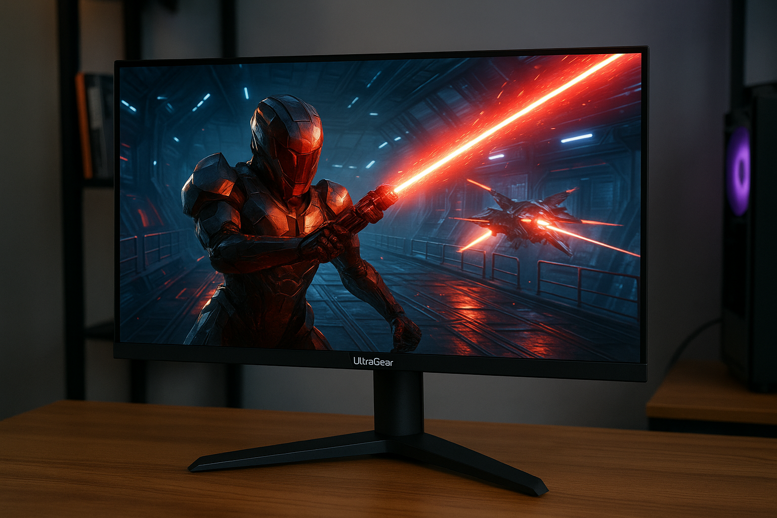 LG ゲーミングモニター LG UltraGear 27GS75Q-B 27.0インチ/PCゲーム、家庭用ゲーム/WQHD(2560×1440) /アンチグレア/180Hz/IPS 1ms（GTG）/FreeSync™ テクノロジー/G-Sync Compatible/HDR10/HDMI、DisplayPort/チルト、高さ調整対応