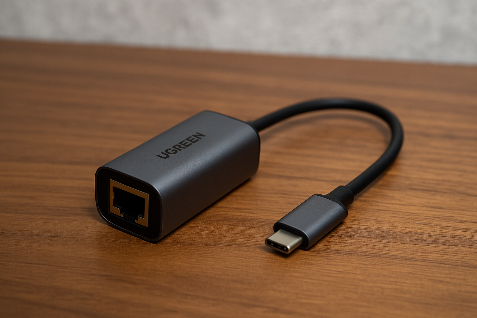 UGREEN USB-C LAN 有線LANアダプター Type-C LAN OTG機能対応 1000Mbps高速 USB-C to RJ45 ギガビットイーサネット Thunderbolt 3搭載 MacBook Asus Lenovo Acer Dell XPSなどに対応 グレー