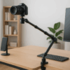 Ulanzi ZJ02 カメラアーム スタンド デスクカメラスタンド 俯瞰撮影 卓上 撮影スタンド 109cm 4段階伸縮式アーム 1/4ネジ付き ボール雲台360度回転 自由調節可能 アルミ製 2kg耐荷重 安定性 収納快適 省スペース スマホスタンド アーム LEDライト/マイク/Webカメラに対応 ビデオカメラ キヤノン YouTube/TikTok/vlog/ビデオ会議/宅録生放送用