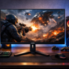 KOORUI 27インチ ゲーミングモニター 27E1QA QHD 2560×1440/VA非光沢/144Hz/1ms/Adaptive Sync対応/傾き調節 ゲーム モニター HDMI X2,DisplayPort ゲーミング ディスプレイ