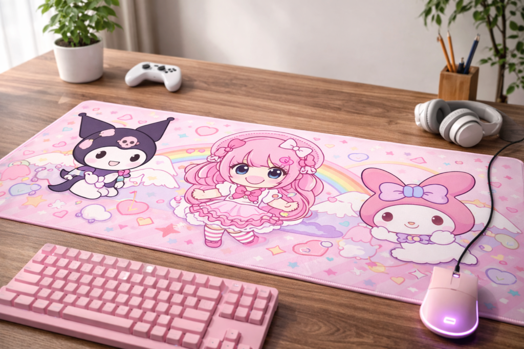 NEXTコントローラー ゲーミングマウスパッド マウスパッド ちゅきめろでぃ!モデル クロス表面 XLサイズ 900×400×5mm