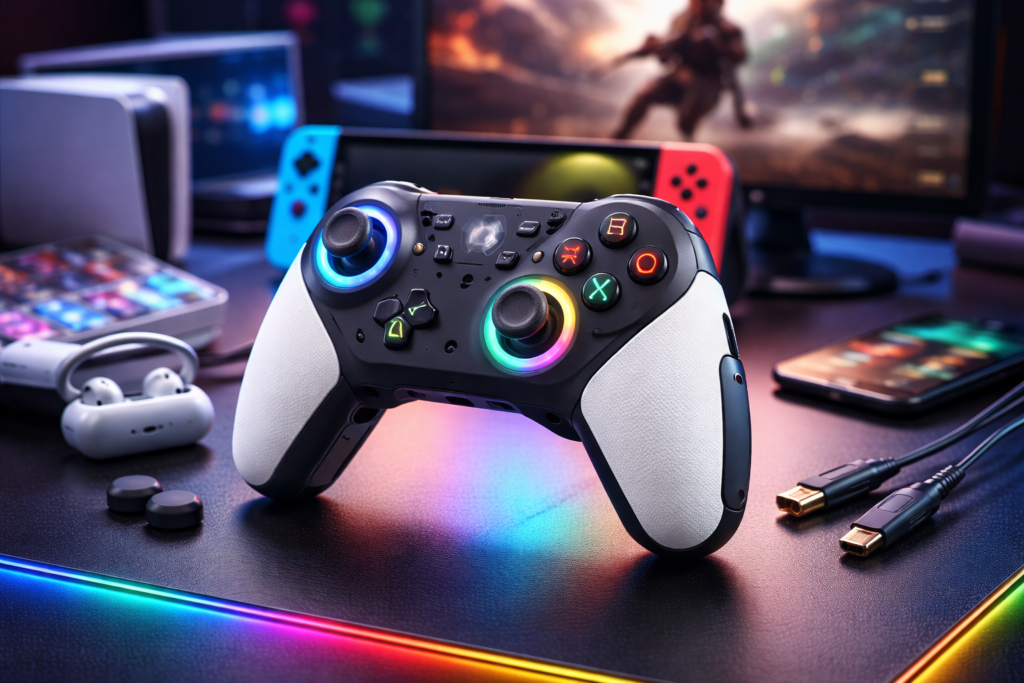 BIGBIG WON メカニカルスイッチ コントローラー Switch コントローラー Bluetooth無線/有線接続 連射機能 4階段HD振動 NFC機能 背面ボタン付き プログラム機能 1000mAh大容量バッテリー ジャイロセンサー搭載 Switch Lite/Windows/Android/IOS対応 日本語取扱説明書付き (C2PRO)