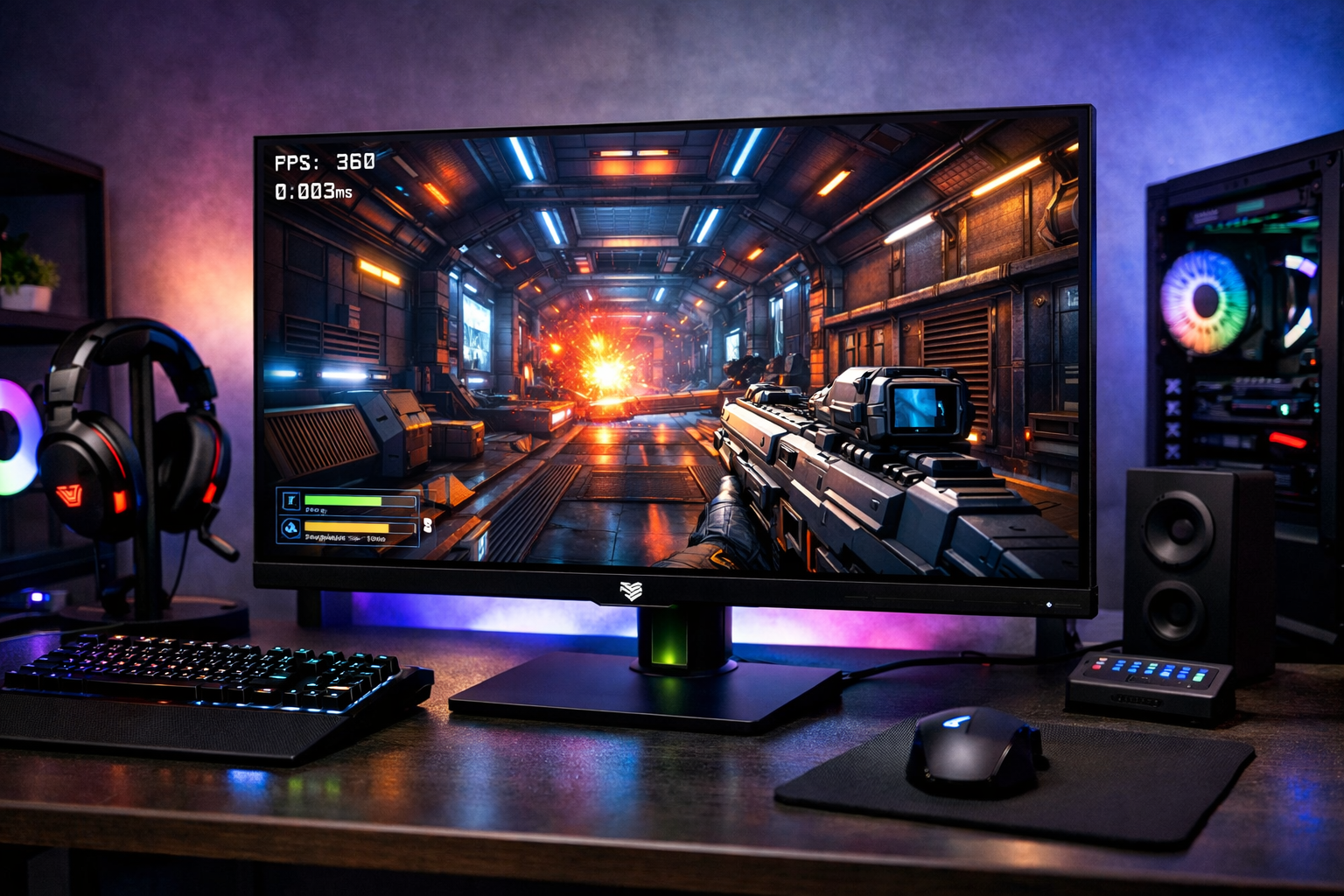 MSI QD-有機EL ゲーミングモニター MAG 271QPX QD-OLED 26.5インチ/WQHD/QD-OLEDパネル/360Hz/0.03ms(GTG)/ハードウェアブルーライトカット/DisplayHDR True Black 400/AIビジョン搭載/HDMI2.1/DP/USB Type-C/縦横回転・高さ調整/メーカー3年保証