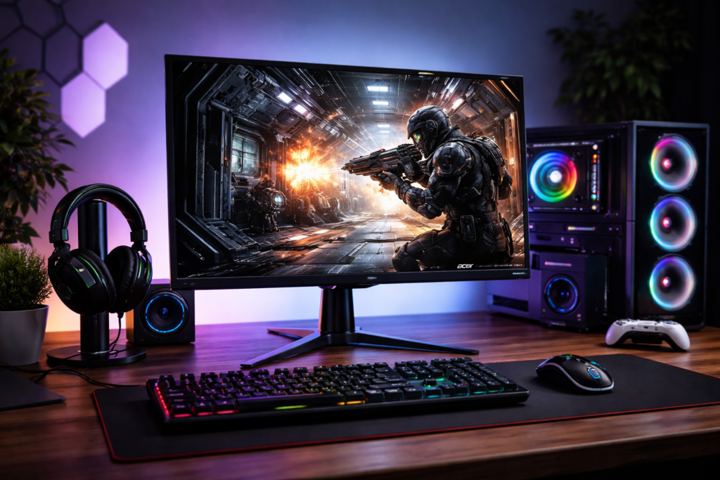 Acer ゲーミングモニター Nitro 27インチ IPS 非光沢 WQHD 240Hz 0.5ms DeltaE