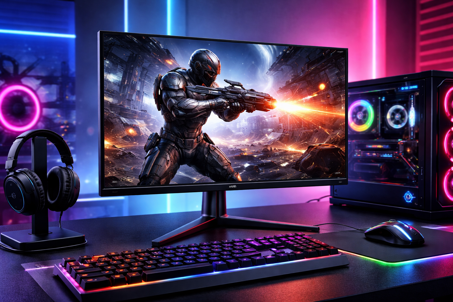 LG ゲーミングモニター UltraGear 24GS60F-B 23.8インチ/PCゲーム、家庭用ゲーム/フルHD(1920×1080) /アンチグレア/180Hz/IPS 1ms（GTG）/FreeSync™ テクノロジー/G-Sync Compatible/HDR10/DisplayPort/HDMI/チルト調整対応