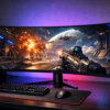 LG ゲーミング モニター UltraGear OLED 39GS95QE-B 39インチ/有機EL/21:9 曲面 ウルトラワイド(3440×1440)/240Hz/0.03ms(GTG)/VESA ClearMR 13000/DisplayHDR TRUE BLACK 400/DCI-P3 98.5%/PIP､PBP(2PBP)