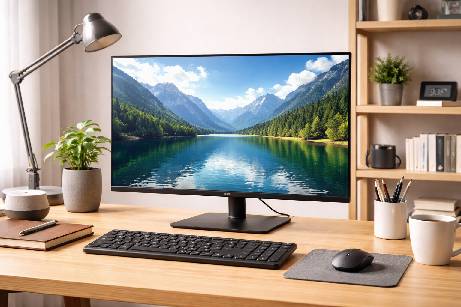 アイリスオーヤマ モニター 21インチ スピーカー内蔵 VAパネル HDMI VGA 角度調整可能 FHD 1920x1080 100Hz 20ms ブルーライト軽減 フレームレス VESA対応 DT-GF213R-B