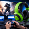 Razer レイザー Kraken X for Console Green 超軽量で頭にフィットしやすく、何時間でも快適にゲームプレイが可能な ゲーミングヘッドセット カーディオイドマイク 40mm ドライバー 3.5mm PC Mac PS5 Switch Xbox One Xbox Series X|S スマホ クラーケン エックス フォー コンソール グリーン 【日本正規代理店保証品】