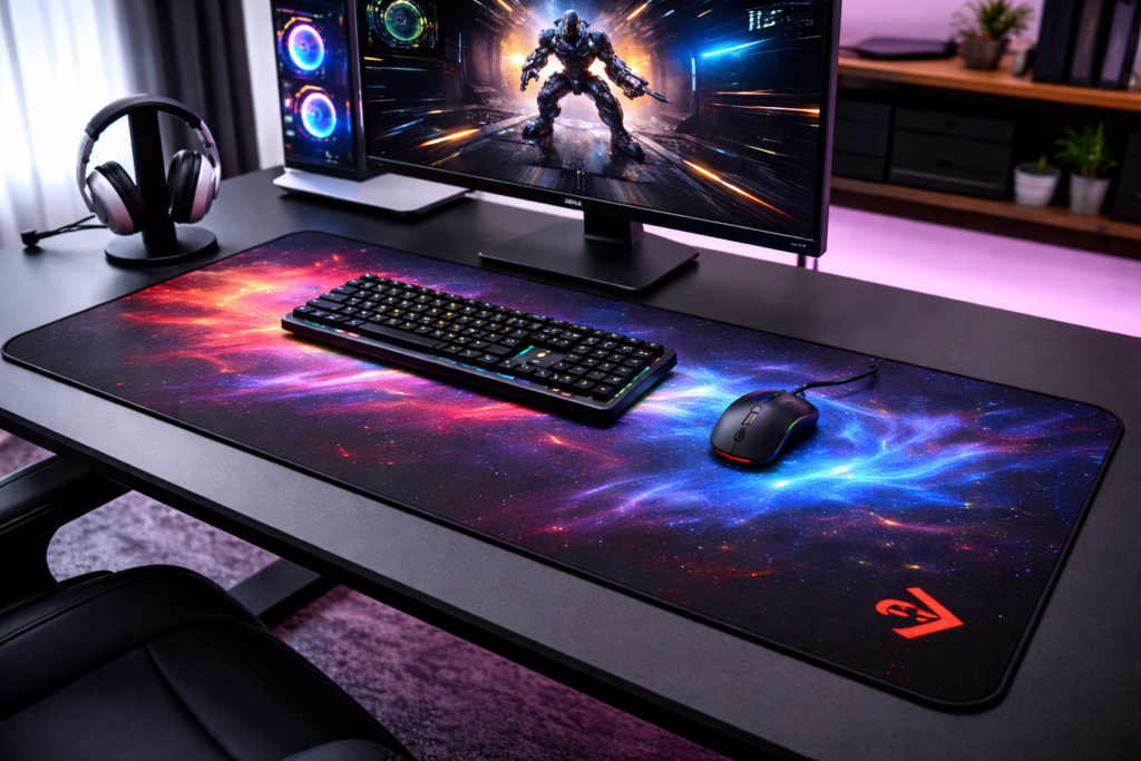 Arozzi カスタムデスクマウスパッド Arena Desk Pad D031 Arenaゲーミングデスク専用カスタムデスクマウスパッド 防水機能 洗濯可能 ARENA-D031