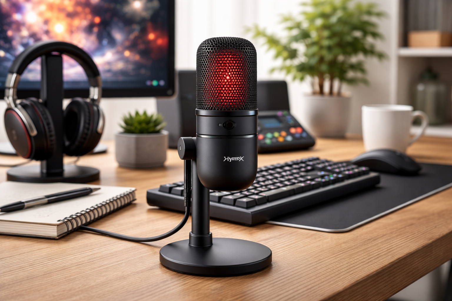 HyperX SoloCast USBスタンドアロンマイク テレワーク/ストリーマー/コンテンツクリエーター/ゲーマー向け/PC,PS4,PS5使用可能 メーカー 2年保証 HMIS1X-XX-BK/G ( 4P5P8AA )