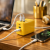 Anker USB急速充電器 120W ライチュウモデル (USB PD 充電器 USB-A & USB-C 3ポート)【独自技術Anker GaNPrime採用 / PowerIQ 4.0 搭載/ PSE技術基準適合 / 折りたたみ式プラグ】MacBook PD対応Windows PC iPad iPhone Galaxy Android スマートフォン ノートPC 各種 その他機器対応 USB-C & USB-C ケーブル同梱 ポケモンケーブルバンド ポケモンデザイン