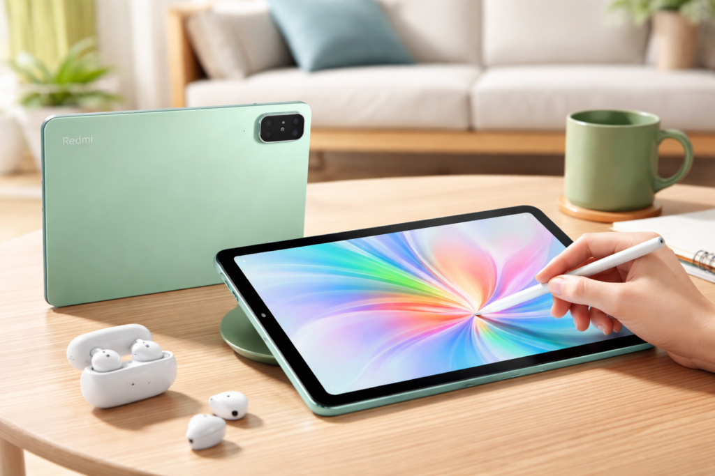 シャオミ(Xiaomi) タブレット Redmi Pad SE 4GB+128GB wi-fiモデル 大型11インチディスプレ Dolby Atmos対応 8000mAh 大容量 バッテリー 1TBまでmicroSDカード拡張 軽量 エンターテインメント 子供用にも 日本語版 ミントグリーン