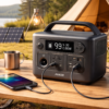 Anker Solix C300 Portable Power Station ポータブル電源 288Wh 小型軽量 1.1時間満充電 高出力AC(定格300W / 瞬間最大600W / SurgePad 500W, 3ポート) ストラップ付属 アプリ遠隔操作 リン酸鉄 蓄電池 ポータブルバッテリー ソーラーパネル対応 キャンプ アウトドア 車中泊 停電対策 防災 (ダークグレー)