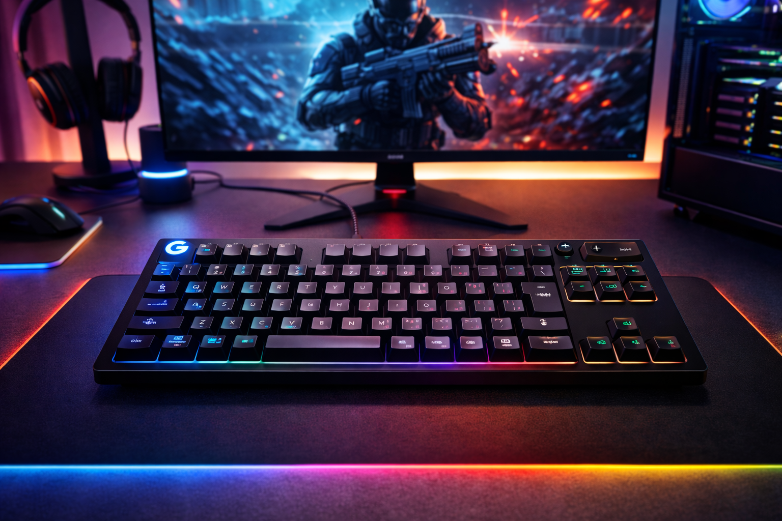 Logicool G ラピッドトリガー 日本先行発売 PRO X TKL RAPID ゲーミングキーボード アクチュエーションポイント 調整可能 押下圧 35g 日本語配列 G-PKB-TKL-RTBKd 有線 テンキーレス 磁気式アナログスイッチ ゲーミング キーボード メカニカルキーボード 国内正規品 ※Amazon限定の壁紙ダウンロード付き