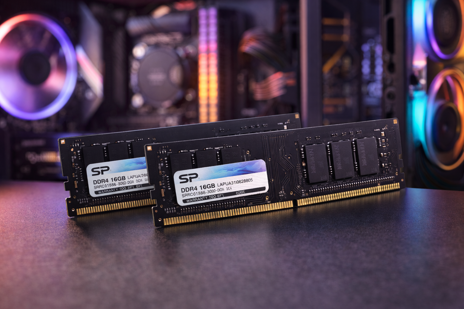 シリコンパワー デスクトップPC用 メモリ DDR4 3200 PC4-25600 16GB x 2枚 (32GB) 288Pin 1.2V CL22 SP032GBLFU320F22