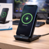 Anker PowerWave 10 Stand ワイヤレス充電器 Qi認証 iPhone 16シリーズ / 15シリーズ / 14シリーズ Galaxy 各種対応 最大10W出力 (ブラック)