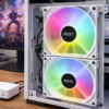 NZXT F140RGB 140mm x2 RGBコントローラ付属 ホワイト PCケースファン RF-R14DF-W1 FN1768