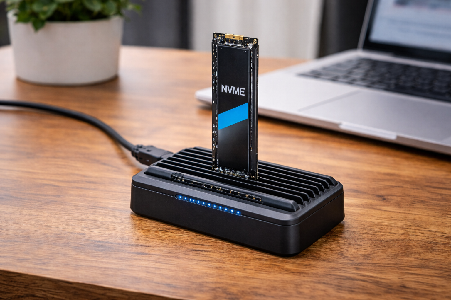 アイネックス USB3.2Gen2対応 M.2 NVMe SSDスタンド HDE-20