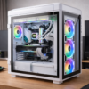 Thermaltake VIEW 51 TG ARGB Snow Edition フルタワーPCケース 強化ガラス スイングドアパネル CA-1Q6-00M6WN-00 CS7811