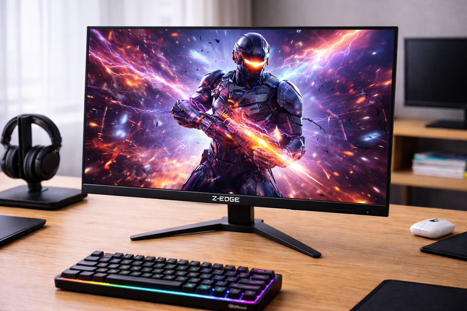 KOORUI 27インチモニター WQHDゲーミングモニターIPSパソコン170Hz 1ms ディスプレイAdaptiveSync対応 HDR10 HDMI×2 DP×1/VESA対応/傾き調整/スピーカー非搭載 GN07