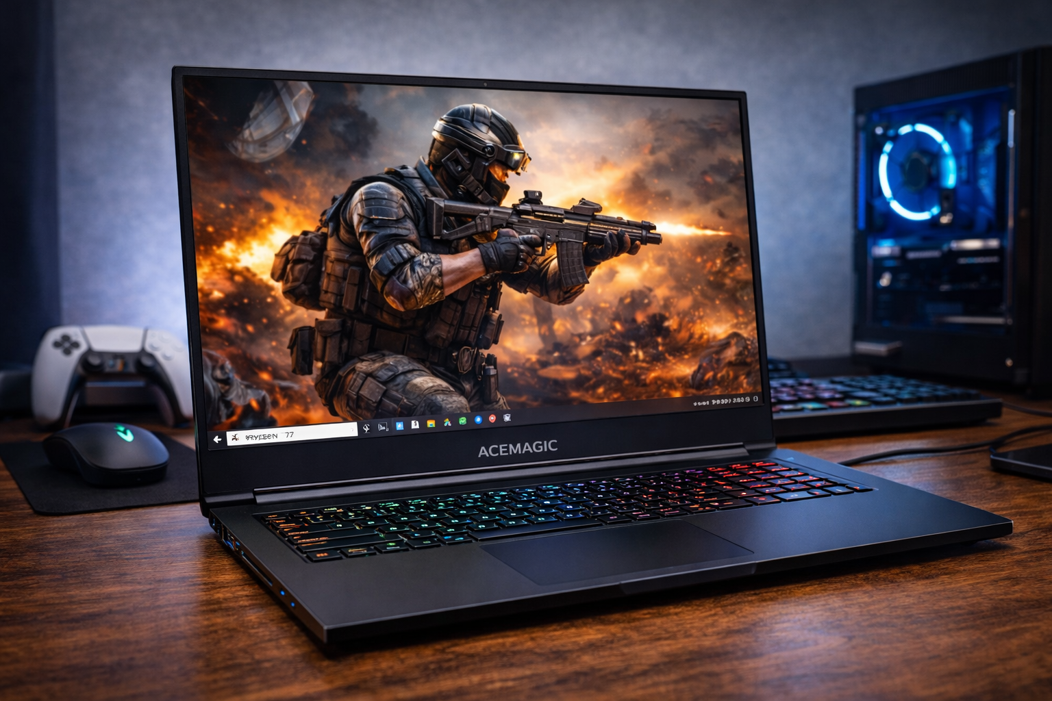 ACEMAGIC ゲーミング ノートパソコン AMD Ryzen 7 5825U（8C16T）プロセッサー 2024新版 ゲーミングpc 16.1 インチ ノートPC 動作より快適 最大4.5GHz 16GBメモリ 512GB NVMe SSD FHD 1080P Laptop Windows11 Type-C(データ) 高速放熱静音/日本語キーボード WiFi6/Bluetooth5.2