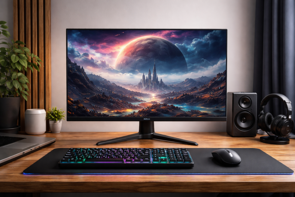 KTC 27インチ モニター WQHD(2560×1440) 100Hz IPSパネル ブルーライト軽減 FreeSync & G-Sync サポート オフィス＆カジュアルゲーミング対応 116%sRGB 高色域対応 PCモニター H27T27