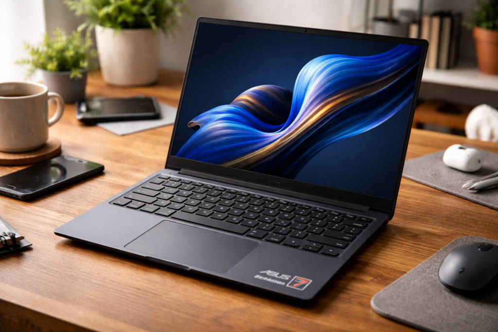 ASUS ノートパソコン Zenbook 14 UM3402YA 14型 AMD Ryzen 7 7730U メモリ16GB SSD 1TB Windows 11 重量約1.39kg Wi-Fi 6E Webカメラ内蔵 Type-C給電対応 イルミネートキーボード カードリーダー UM3402YA-KP847W