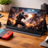 モバイルモニター EVICIV 15.6インチ モバイルディスプレイ ゲームモニター 1920*1080 ゲームモニター スイッチ用 ポータブルモニター 非光沢IPS液晶パネル 薄型 軽量 ペンホールスタンド VESA対応 保護カバー付き USB Type-C 標準HDMI PS4/PS5/Switch/カメラ/XBOX ONE/PC/Macなど対応 在宅ワーク リモートワーク 日本語説明書