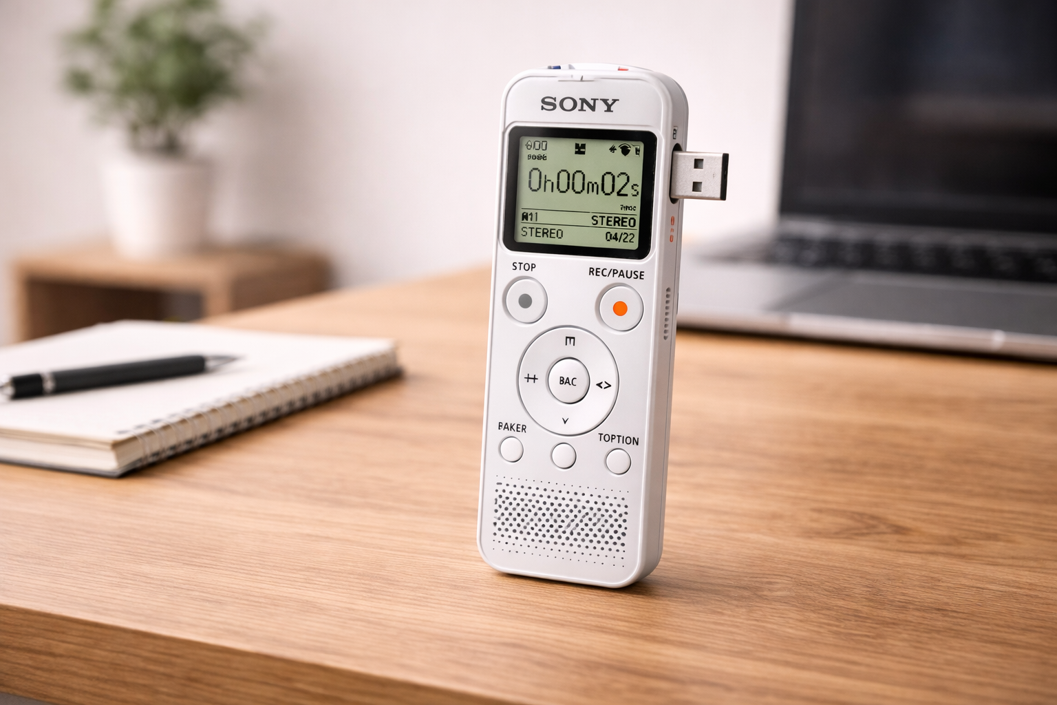 ソニー ICレコーダー 4GB リニアPCM録音対応 FMラジオチューナー内蔵 usb ホワイト ICD-PX470F W