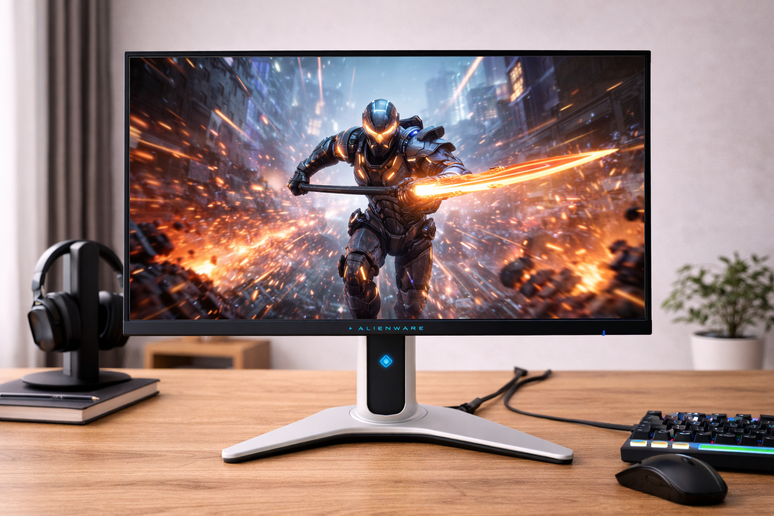 Dell AW2724HF 27インチ Alienware ゲーミングモニター(無輝点3年保証/FHD/Fast IPS,非光沢/DP×2,HDMI/sRGB 99%/縦横回転,高さ調整/0.5ms/360Hz/FreeSync Premium,HDR 10)