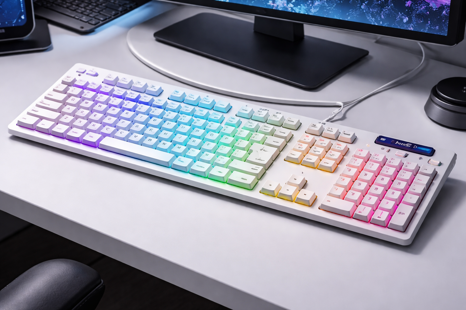 【Amazon.co.jp限定】Logicool G ゲーミングキーボード G813-TCWH 有線 タクタイル 茶軸 薄型 確かな打鍵感 GLスイッチ 日本語配列 LIGHTSYNC RGB USB パススルー ゲーミング キーボード メカニカルキーボード G813 PC window mac Chrome ホワイト 国内正規品 【 ファイナルファンタジー XIV 推奨モデル 】