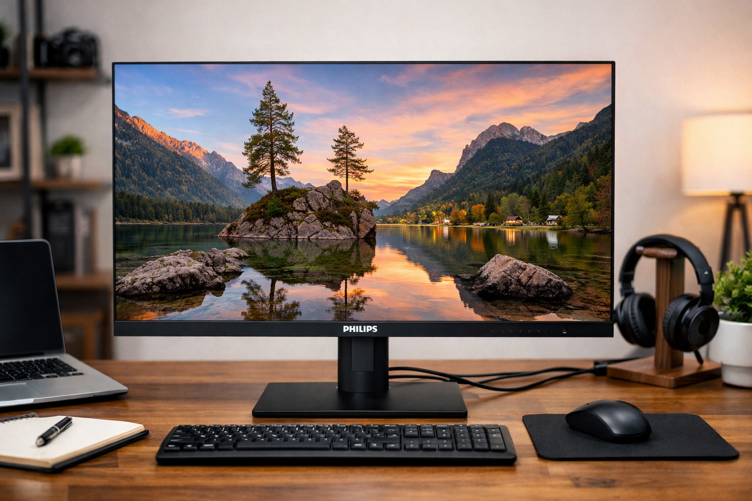 PHILIPS 液晶ディスプレイ PCモニター 272E2FE/11 (27インチ/5年保証/FHD/IPS/D-Sub 15,HDMI,Display Port/昇降・高さ調節/チルト/4面フレームレス/FreeSync(HDMI,DP)ちらつき防止/ブルーライト軽減)