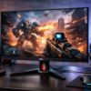 AOC ゲーミングモニター 27G42E/11, 27.0インチ, フルHD/1920×1080@180Hz, 応答速度0.5ms(MPRT), Fast IPS, HDMI2.0 x 1/ DP1.4x1,ブルーライト低減, フリッカーフリー, G-Sync Compatible対応, Adaptive Sync, HDR10対応, 3年保証