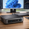 MINISFORUM UM760Slim ミニpc AMD Ryzen 5 7640HS DDR5-5600MHz 16GB 1TB SSD Windows 11 Pro小型pc Radeon 760M グラフィック HDMI2.1 |DP1.4|USB4 4K@60Hz トリプルディスプレイ出力 2.5Gbps LAN/Wi-Fi6E/BT5.2 ミニパソコン