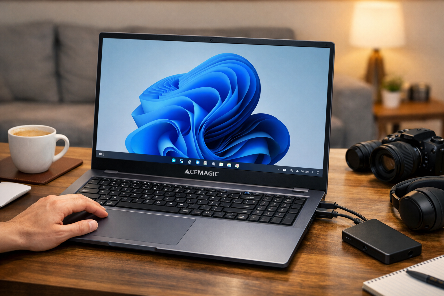 ACEMAGIC ノートパソコン ryzen 2024新版 AMD Ryzen 7 5700U（8C16T）プロセッサー 16.1 インチ ノートPC 動作より快適 最大4.3GHz 16GBメモリ 512GB NVMe SSD FHD 1080P Laptop Windows11 Type-C(データ) 高速放熱静音/日本語キーボード WiFi6/Bluetooth5.2